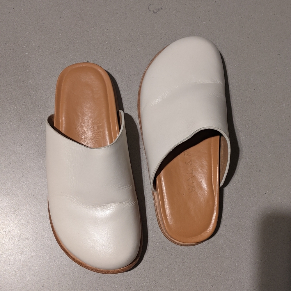 Wal & Pai - Ogdenclogs Slip-On Mules | Ivory | Size 35 (Size 5 U.S.) - Picture 14 of 16